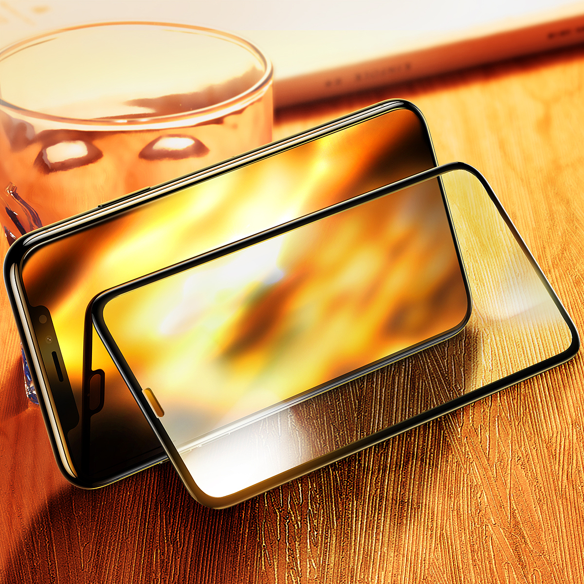 iPhone X钢化膜场景精修