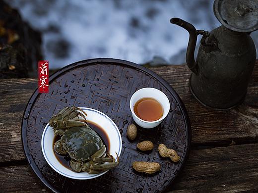 国风静物摄影 | 花雕醉蟹。