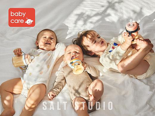 母婴拍摄丨Babycare × Salt STUDIO  水杯纸尿裤棉柔巾