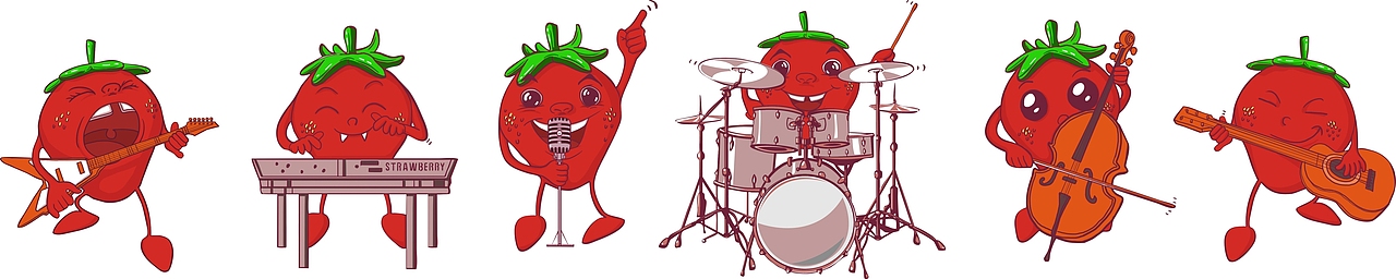 人物插画（图ZNDE3NTEzODQ=） - 商业插画 - 站酷设计师小草的芬芳原创素材 - 站酷ZCOOL