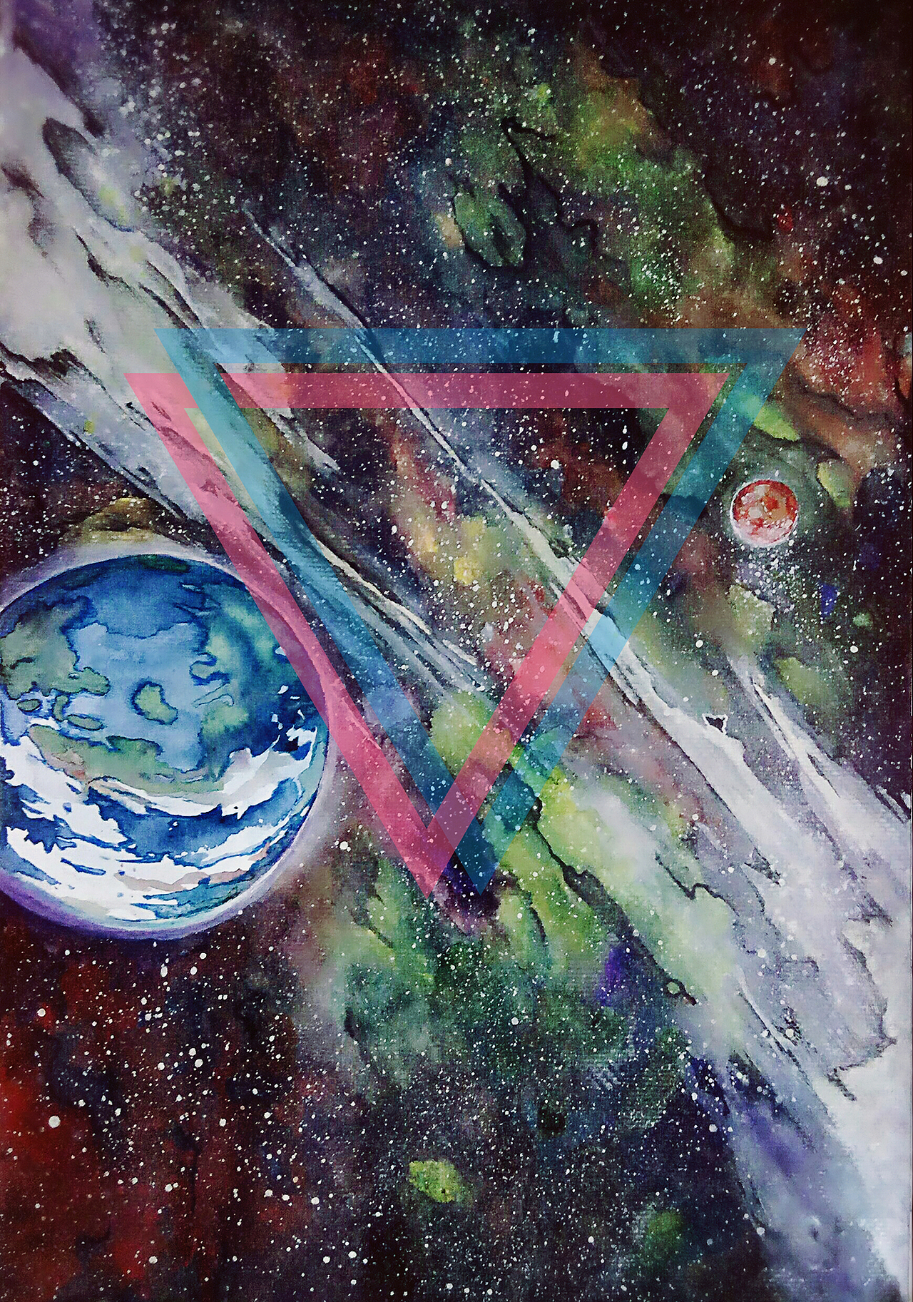 水彩画宇宙