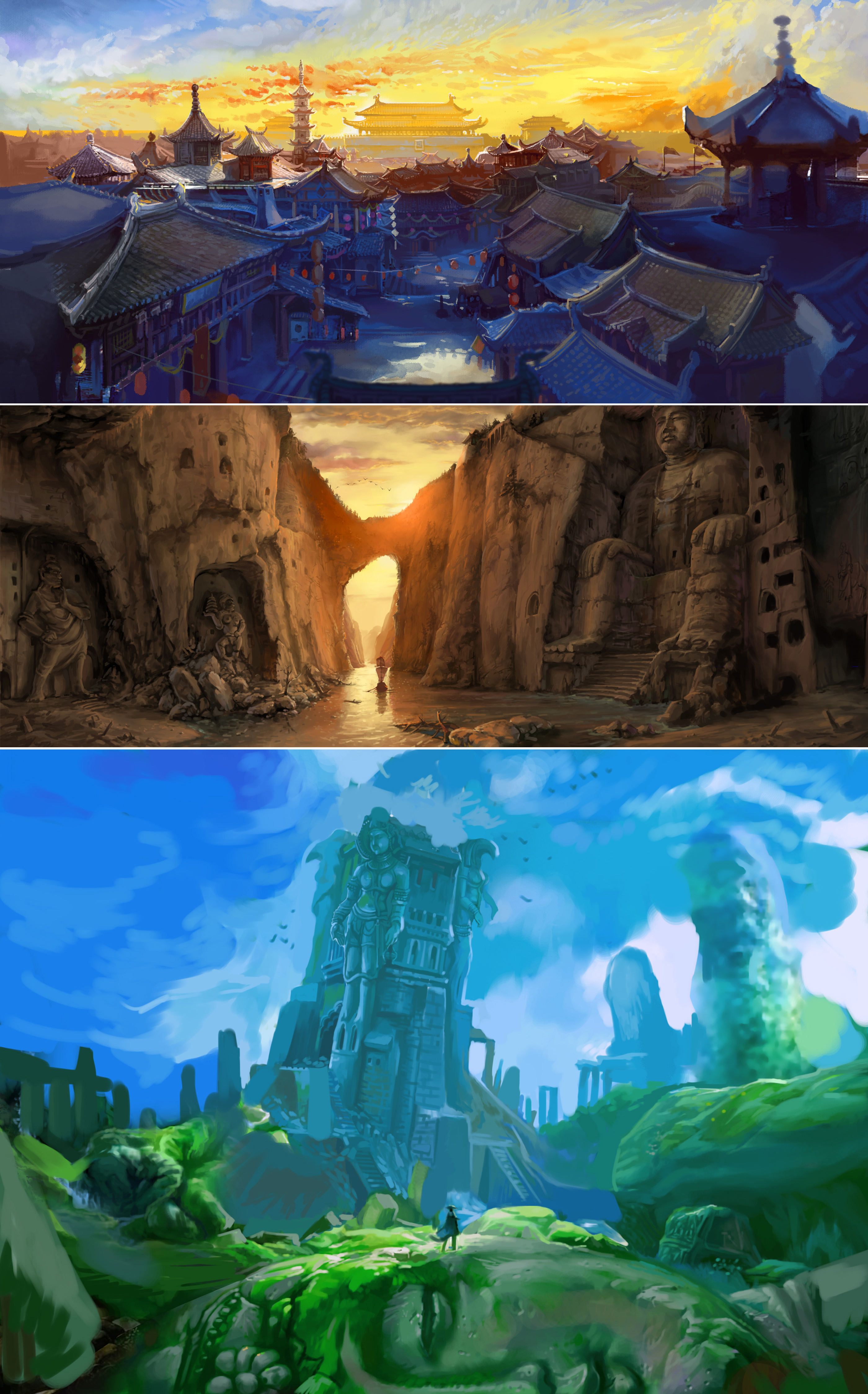 场景概念精选|插画|游戏原画|糖罐游戏 - 原创作品 - 站酷 (zcool)