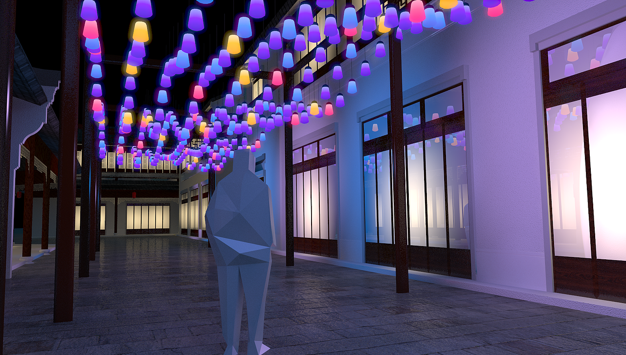 西塘越里灯光装置