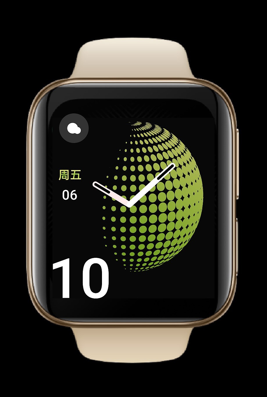 波普风格旋转地球oppowatch表盘