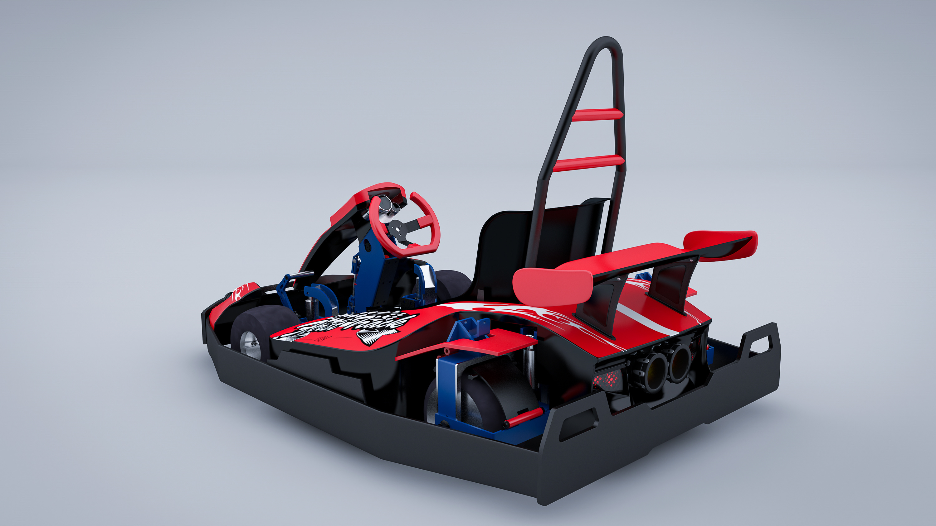 卡丁车建模渲染