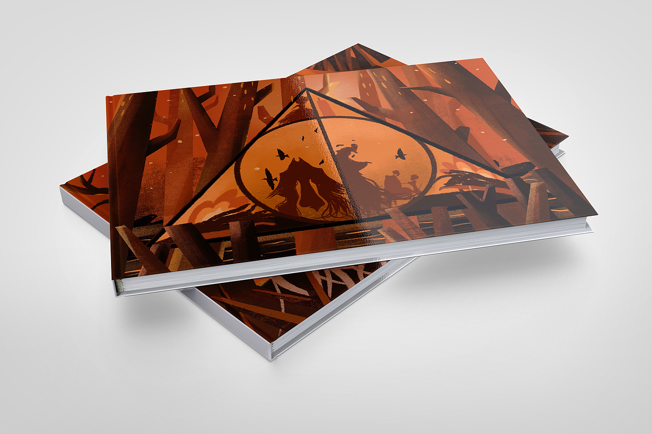 哈利波特-死亡圣器（图ZMjA4NDk2MjEy） - 绘本 - 站酷设计师曜鱼原创素材 - 站酷ZCOOL