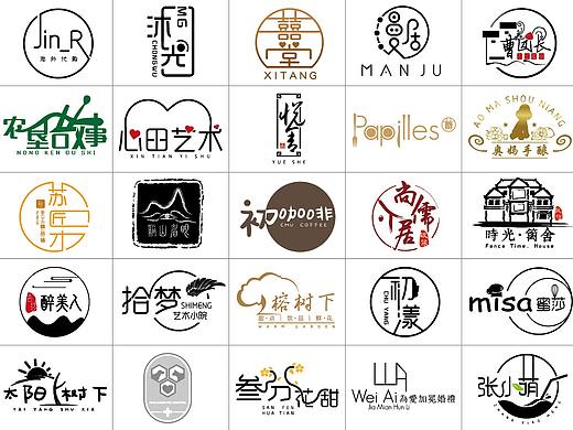 网红logo设计，字体，图形，卡通，简约，徽章，