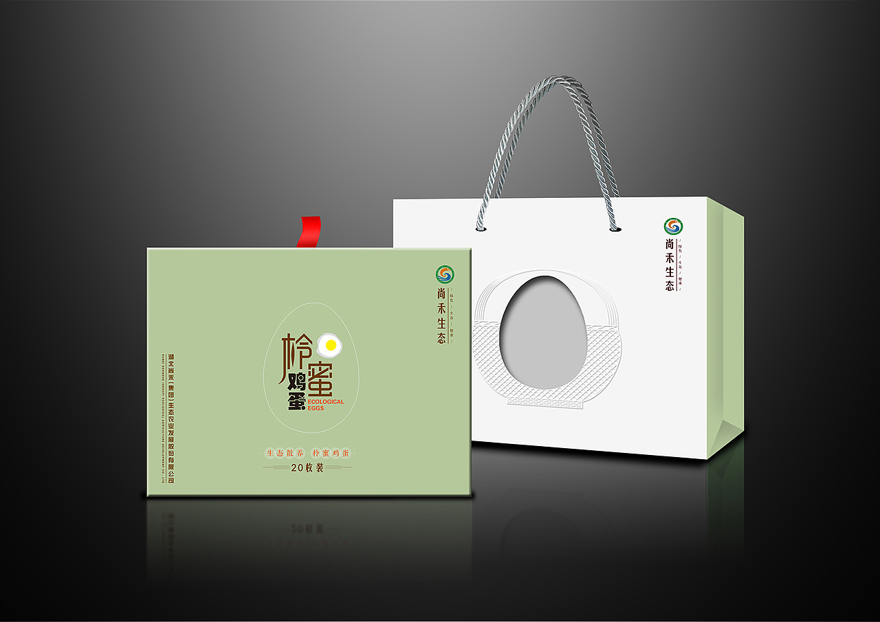 柃蜜黄壳绿壳土鸡蛋农产品包装设计