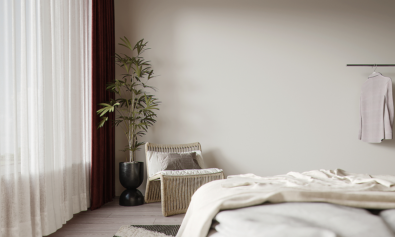 暖色系室内空间