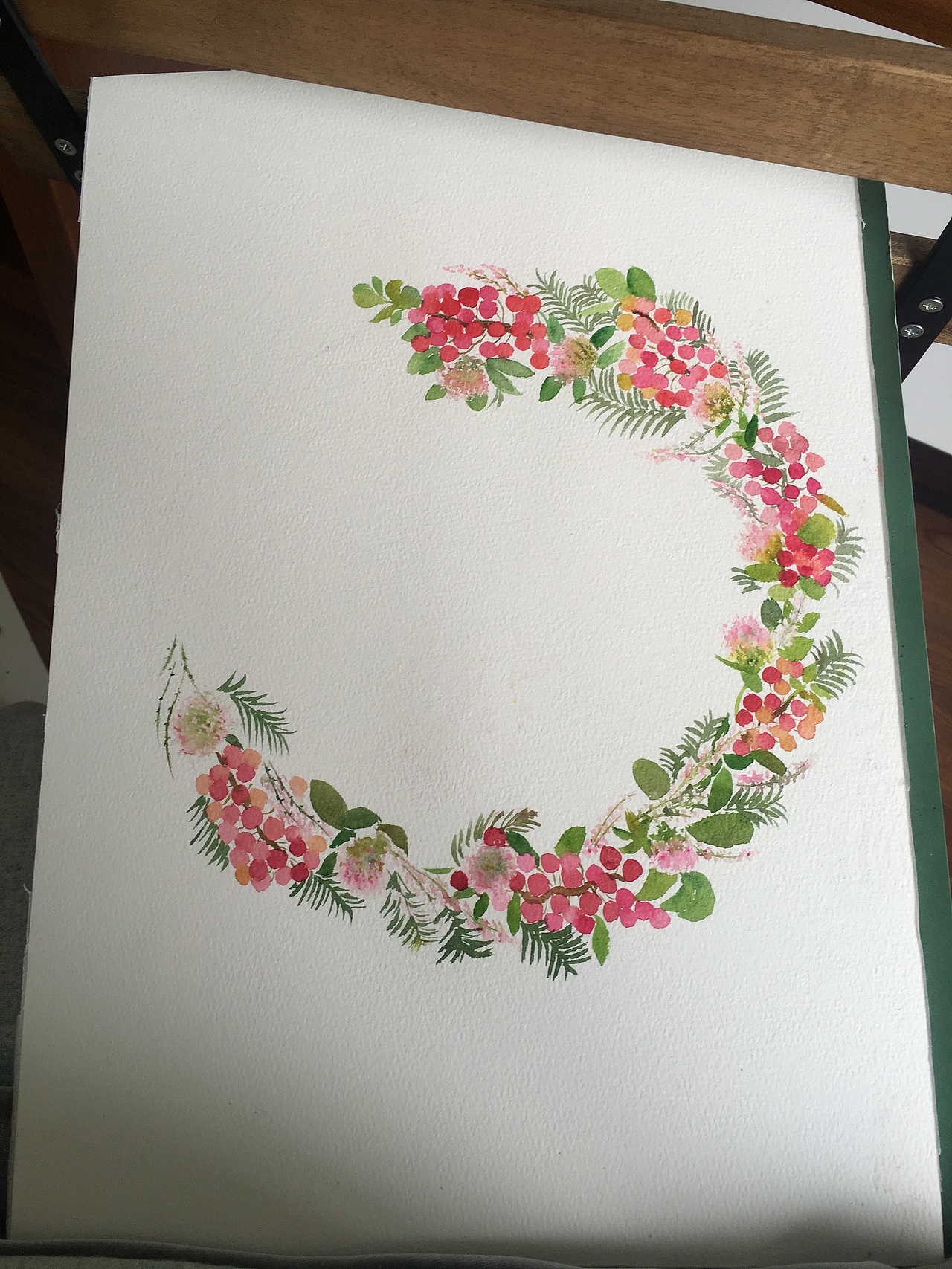 原创水彩花环（图ZOTMyNTEzNjg=） - 绘画 - 站酷设计师薄荷绿丶原创素材 - 站酷ZCOOL