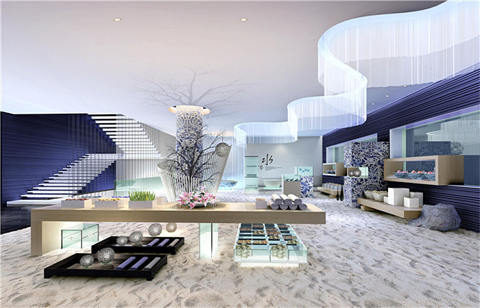 青花瓷会所设计效果图