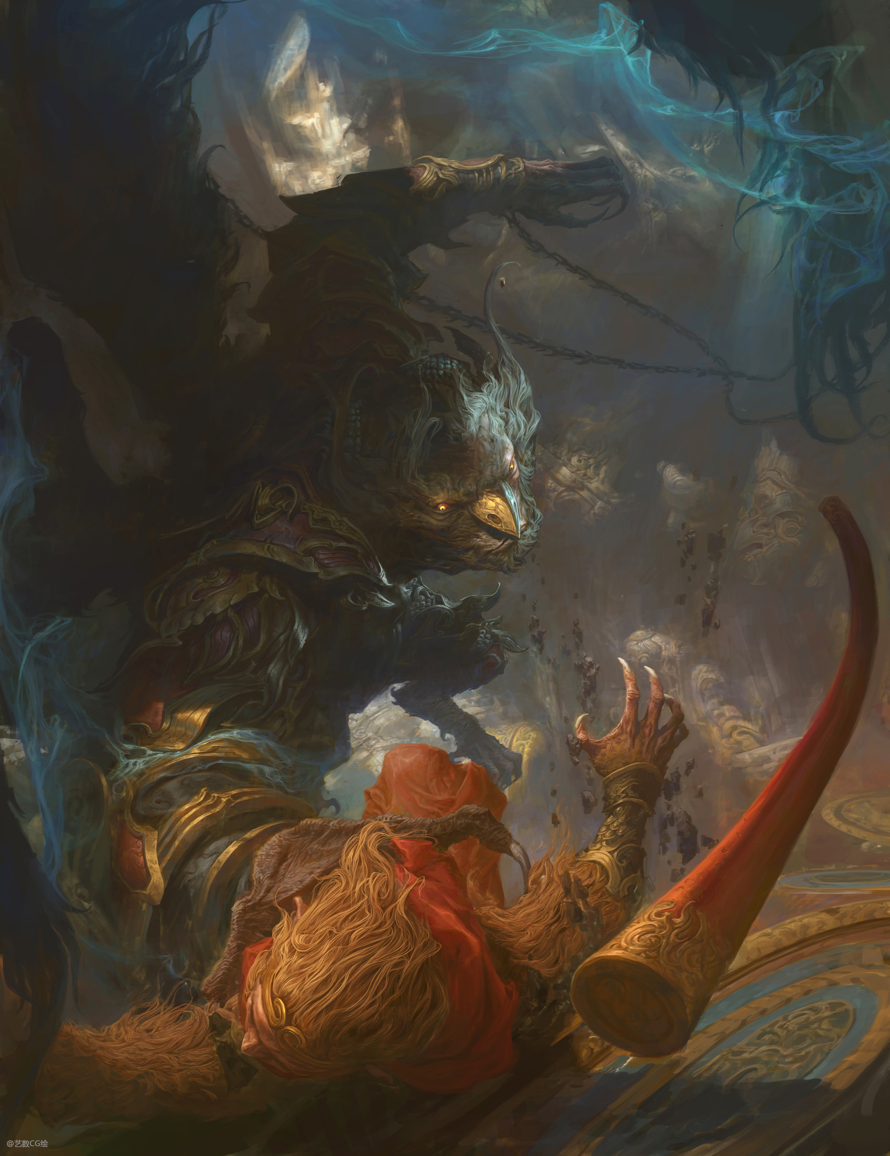 钟风华近期西游系列作品 无水印大图_艺数绘cg-站酷zcool