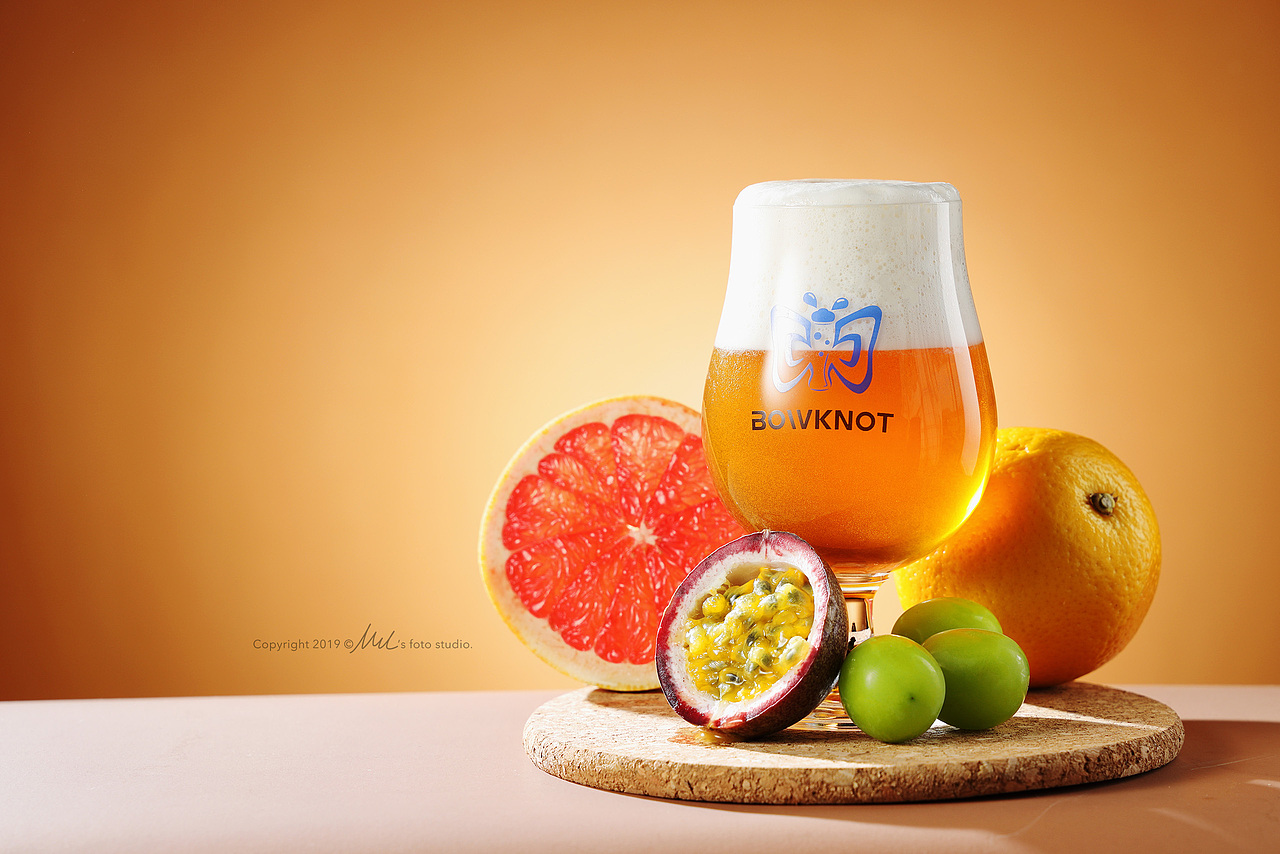 大热天的小凉爽精酿啤酒济南美食摄影