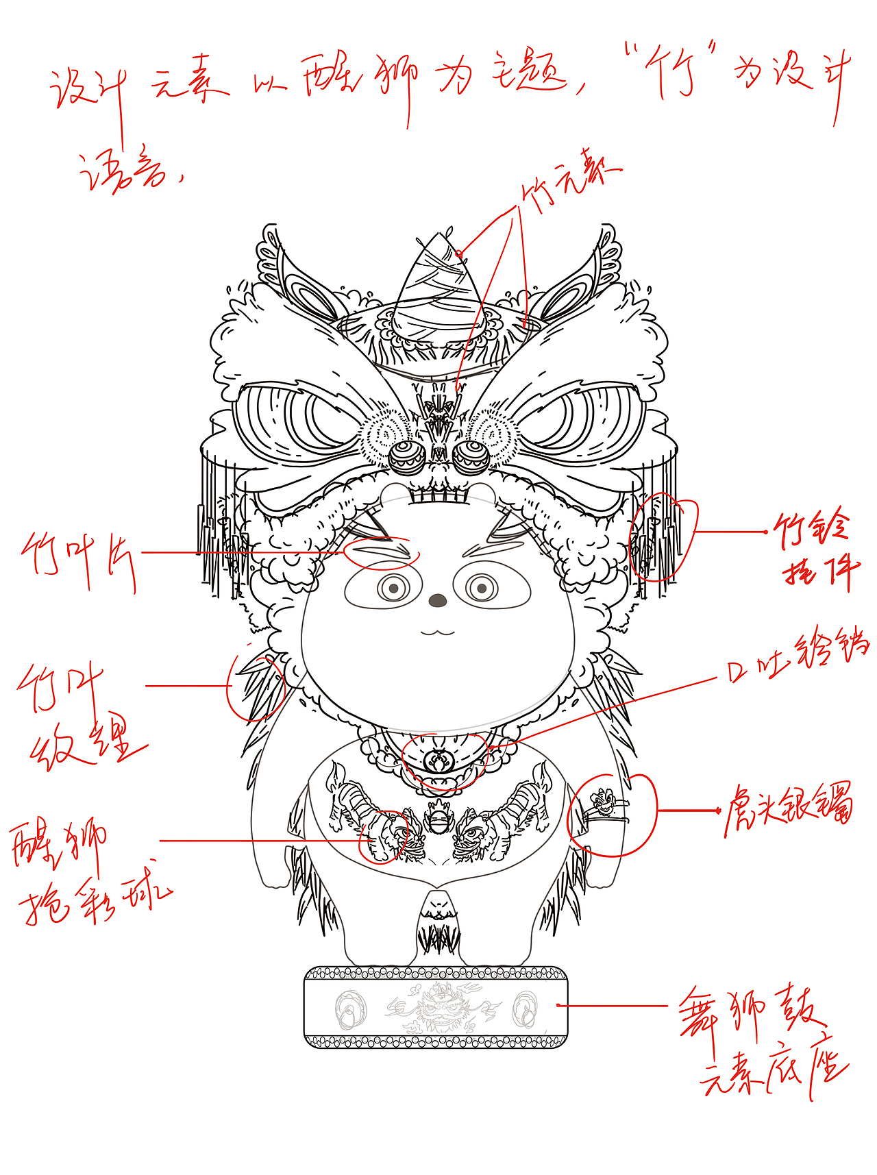 东方胖丸·醒狮宿竹-“竹狮”（图ZMjE4NjY3MDY4） - 手办/模玩 - 站酷设计师一茅小矛一原创素材 - 站酷ZCOOL