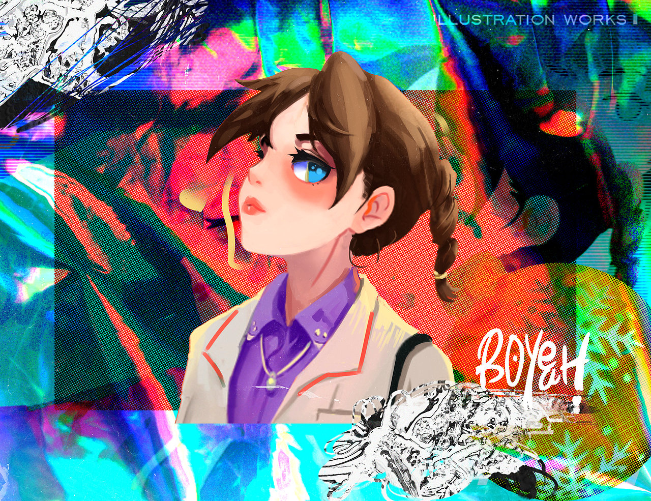 闲暇小作~复古未来/拼贴~