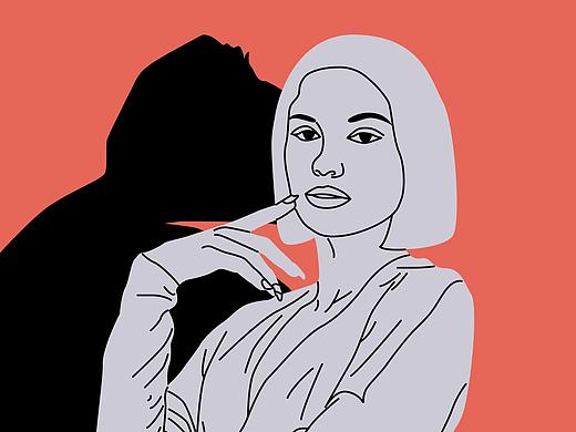 一组插画,关于“朋友”