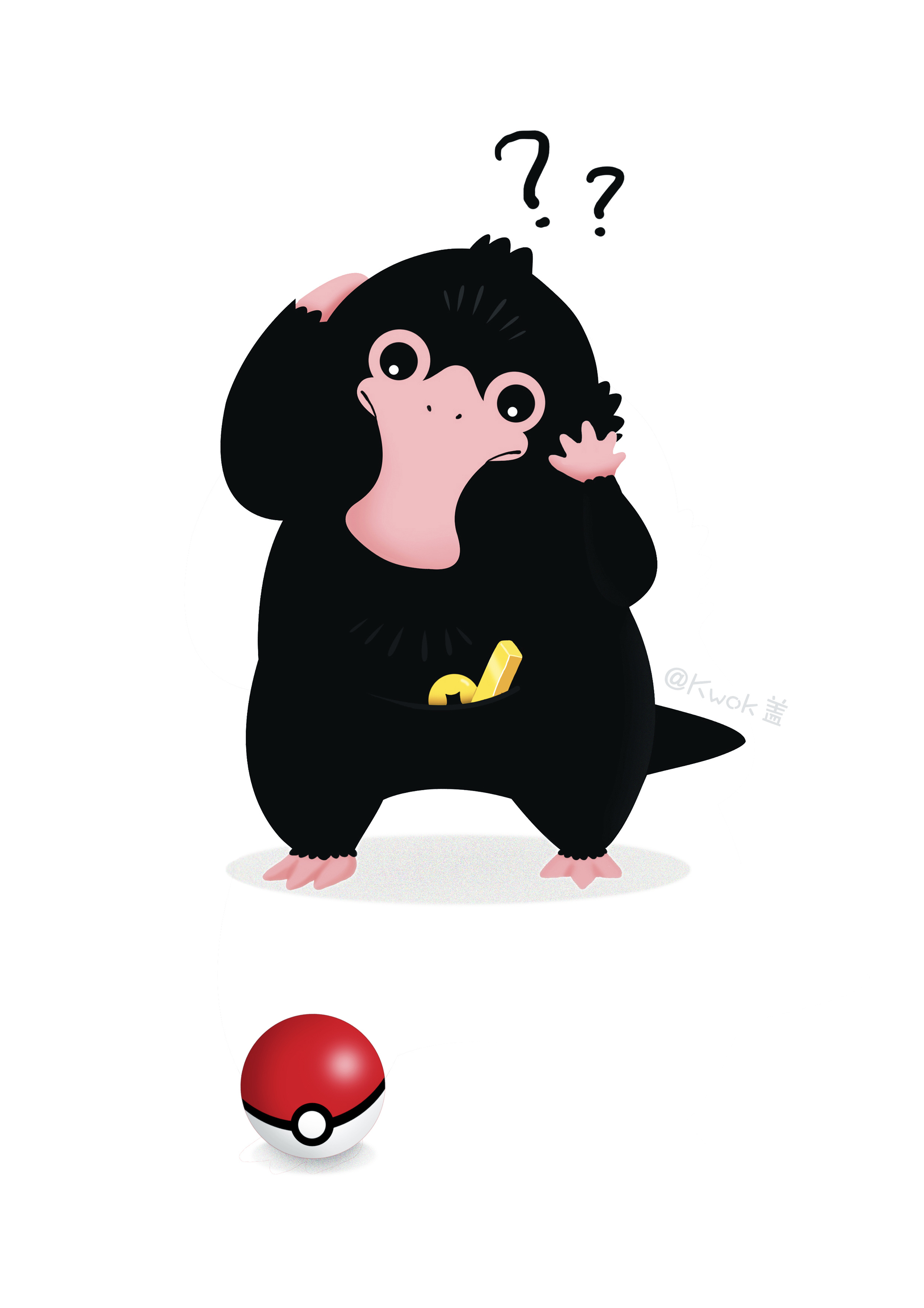 神奇动物在哪里# 嗅嗅插画