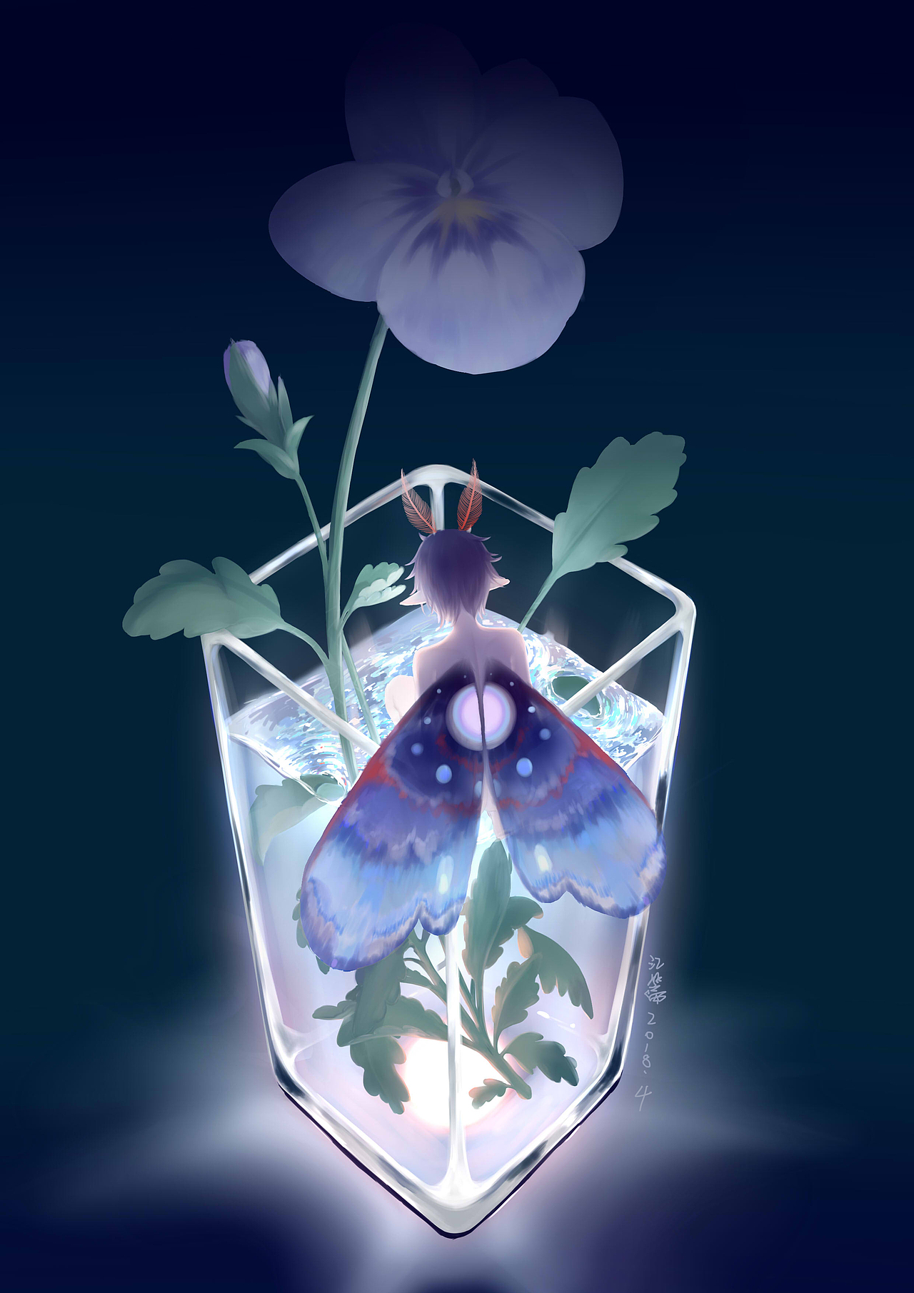 飞蛾|插画|创作习作|江篱_原创作品-站酷zcool