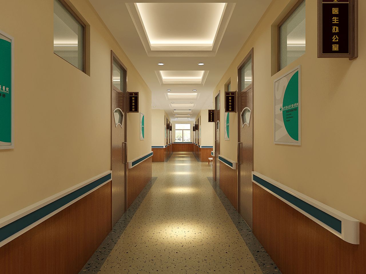 分享今年3月第一次做的康复医院概念效果图|空间|室内设计|鱼尾红 - 原创作品 - 站酷 (ZCOOL)
