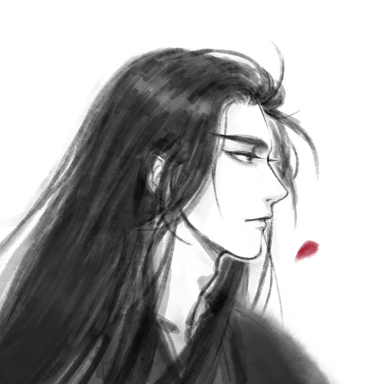 古风水墨情侣头像