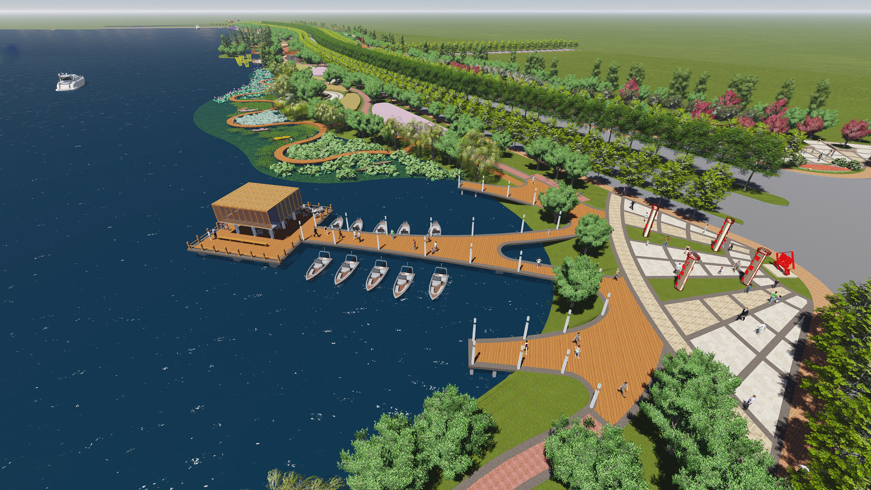 游船码头景观设计-艺生林景观规划设计事务所