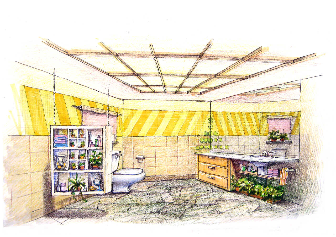 清新味的卫生间