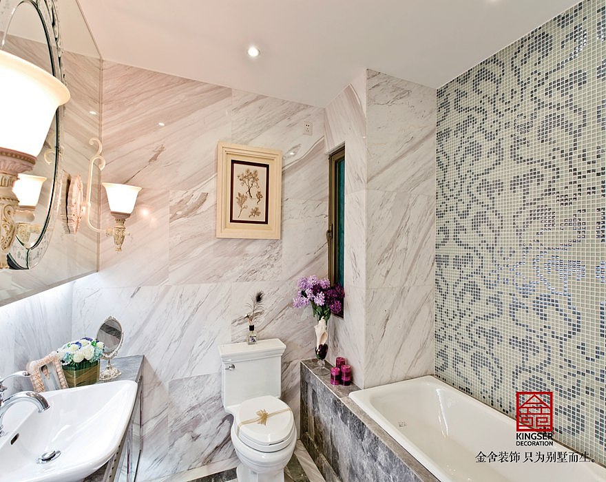 荣盛抱犊寨阿尔卡迪亚149平米法式风格装修效果图