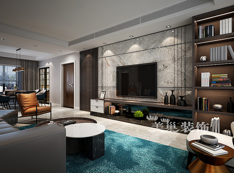 郑州美巢锦艺四季城现代黑白灰风格装修四室143平案例（图ZMTI3NDQ0NDky） - 家装设计 - 站酷设计师郑州美巢装饰原创素材 - 站酷ZCOOL