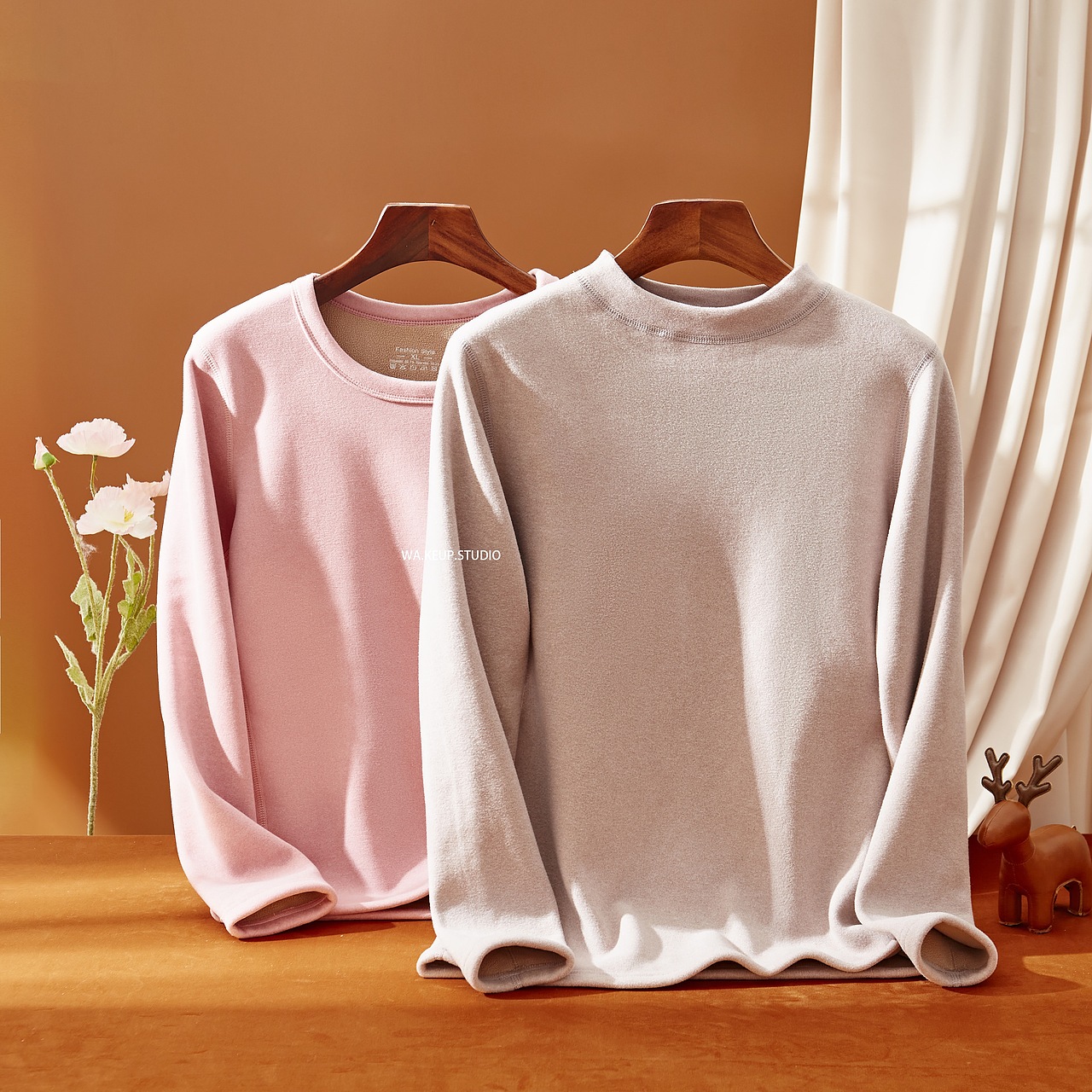 电商保暖衣静物创意主图拍摄样片