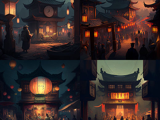 中国风AI插画