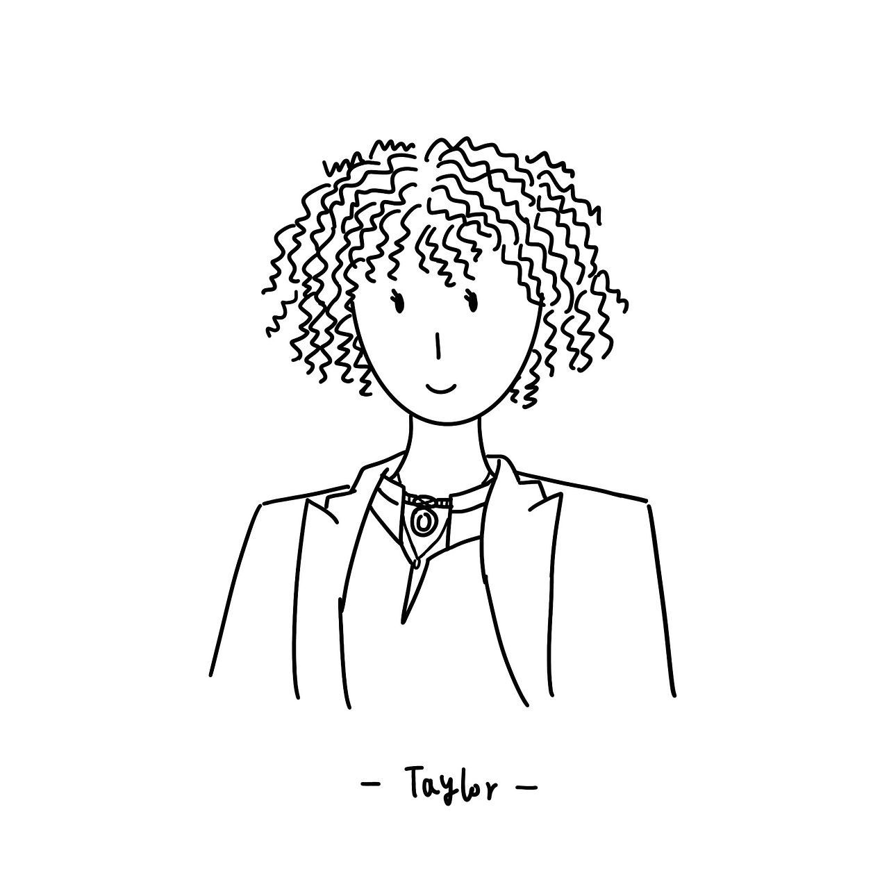 致命女人 - 黑白线条人物头像合集