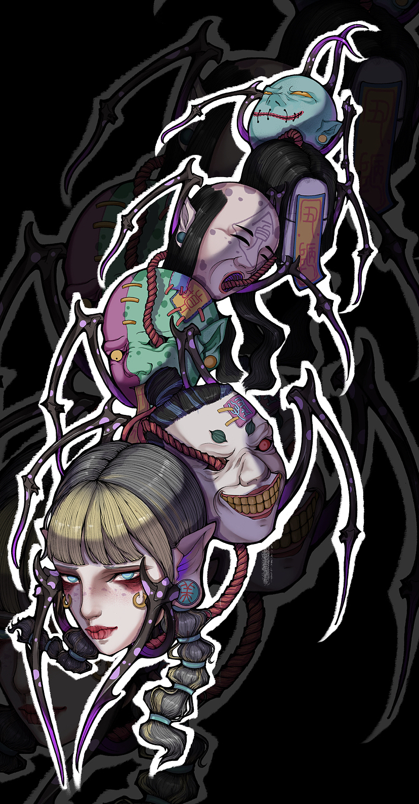 插画练习｜系列妖怪（图ZMzM1MzE5NTIw） - 艺术插画 - 站酷设计师kakyep原创素材 - 站酷ZCOOL