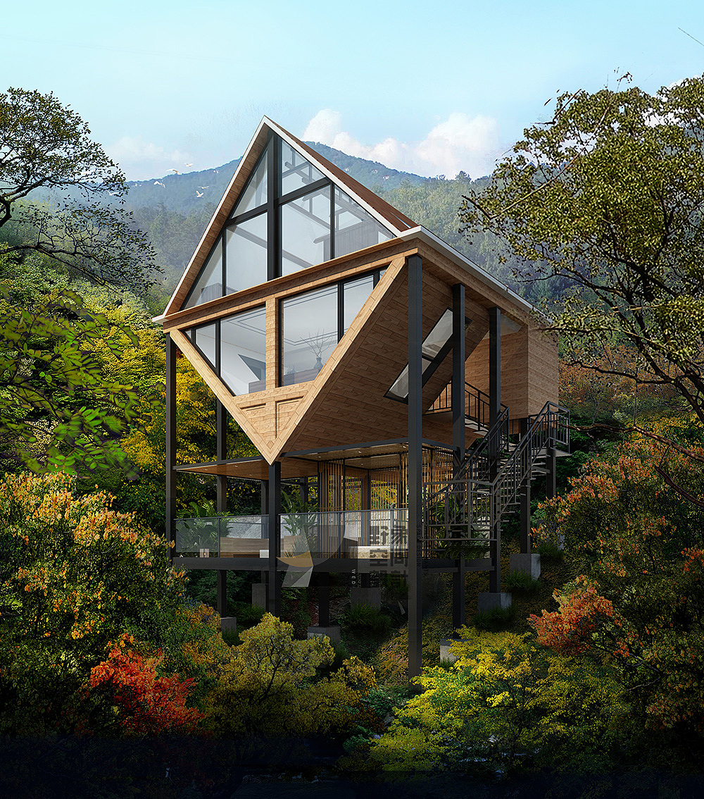 彩虹渡-中国最大木屋群改造设计项目（图ZODcxNzg1NDQ=） - 建筑设计 - 站酷设计师野象设计原创素材 - 站酷ZCOOL