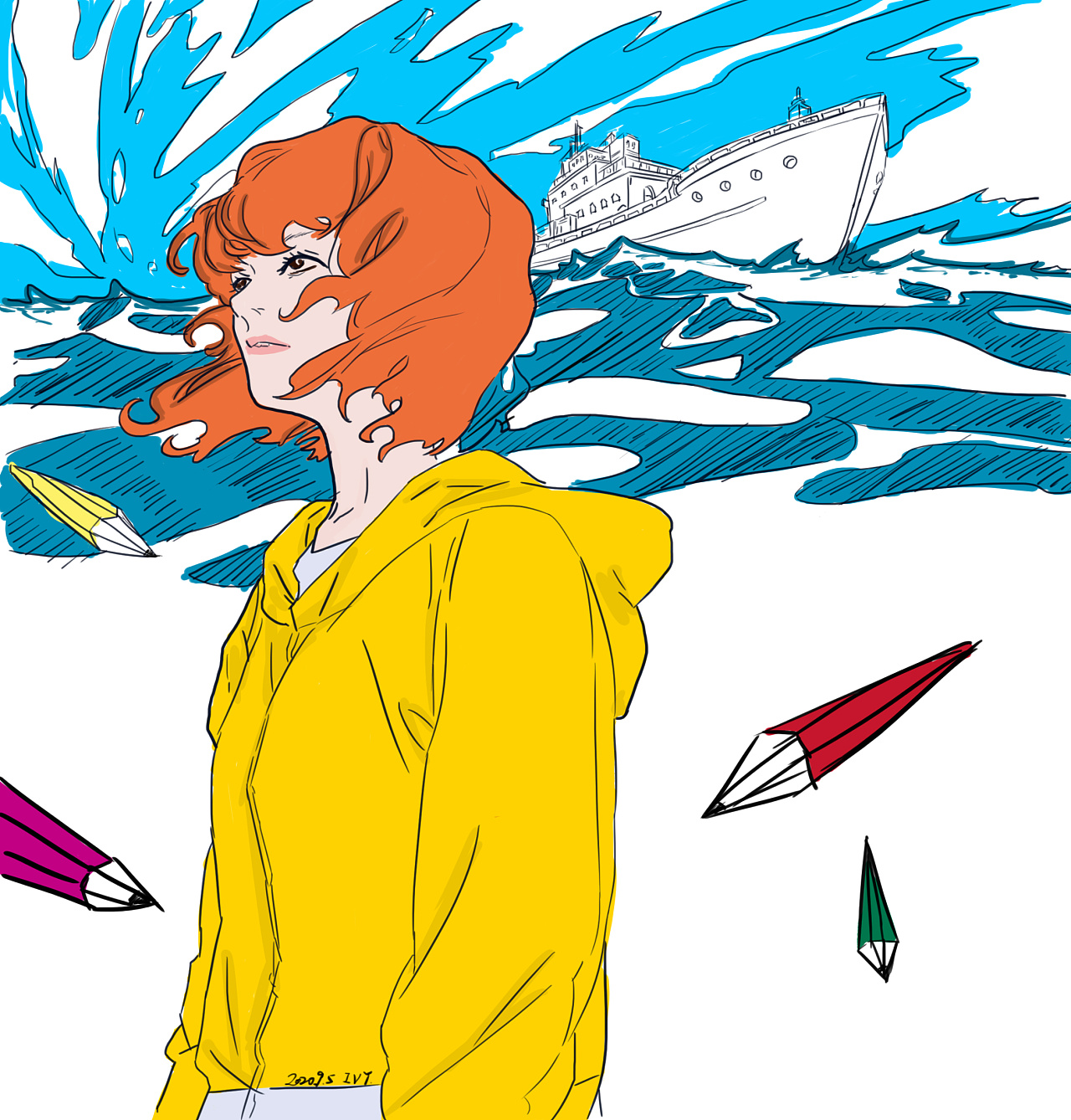 随便平涂一下|插画|创作习作|不是王哈哈 - 临摹作品 - 站酷 (zcool)