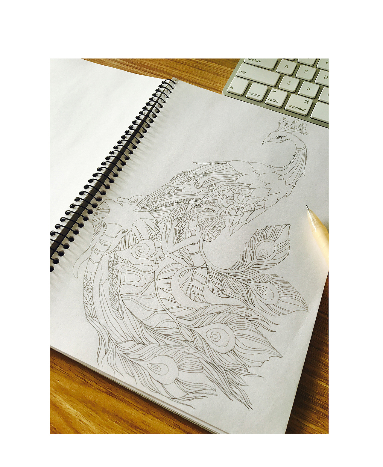 略显粗糙的手稿