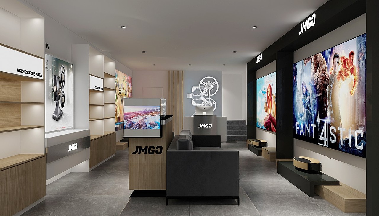JMGO坚果激光电视线下门店设计案例
