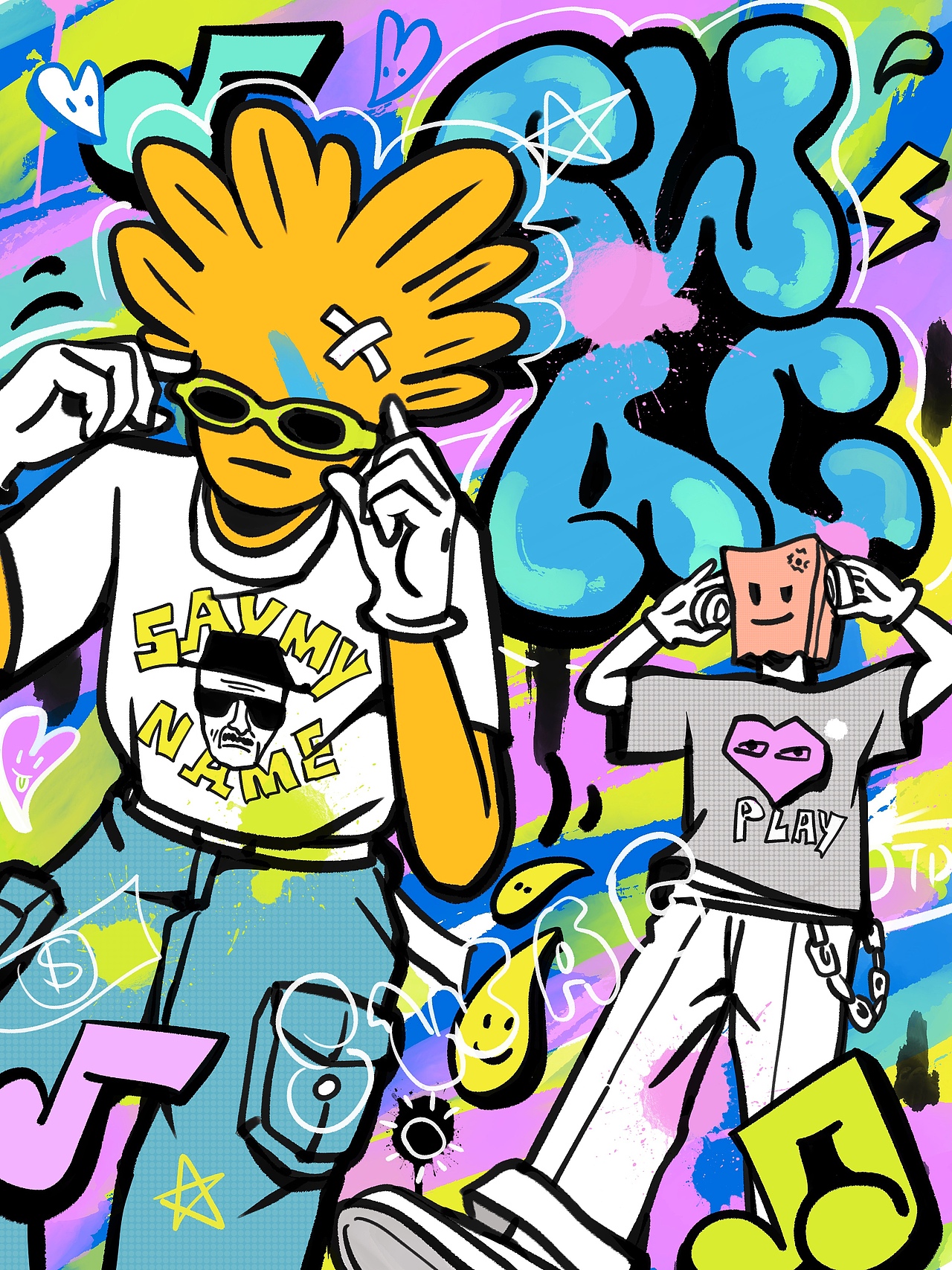 近期涂鸦作品合集（图ZMzQ4NDExOTI0） - 新锐潮流插画 - 站酷设计师易燃物質Also原创素材 - 站酷ZCOOL