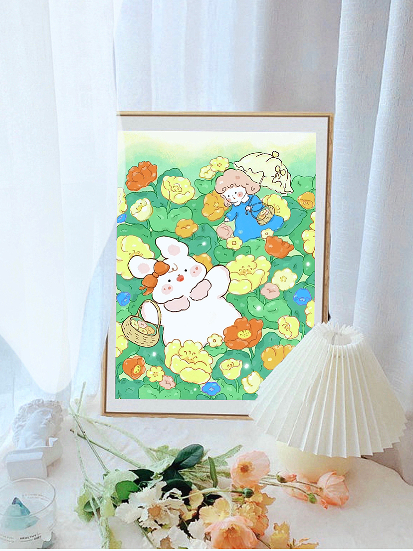 午后花園????（圖ZMzE4MTM1NjA0） - 商業(yè)插畫 - 站酷設(shè)計(jì)師mumua木木原創(chuàng)素材 - 站酷ZCOOL