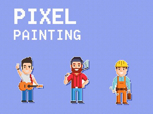 像素小人Pixel painting