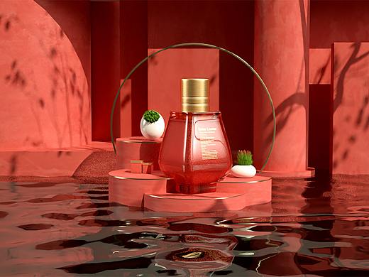 C4D香水建模