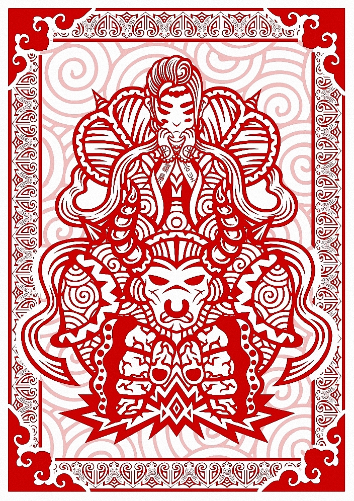 牛魔铁扇（图ZODQzNTA0NA==） - 新锐潮流插画 - 站酷设计师羅Asura原创素材 - 站酷ZCOOL