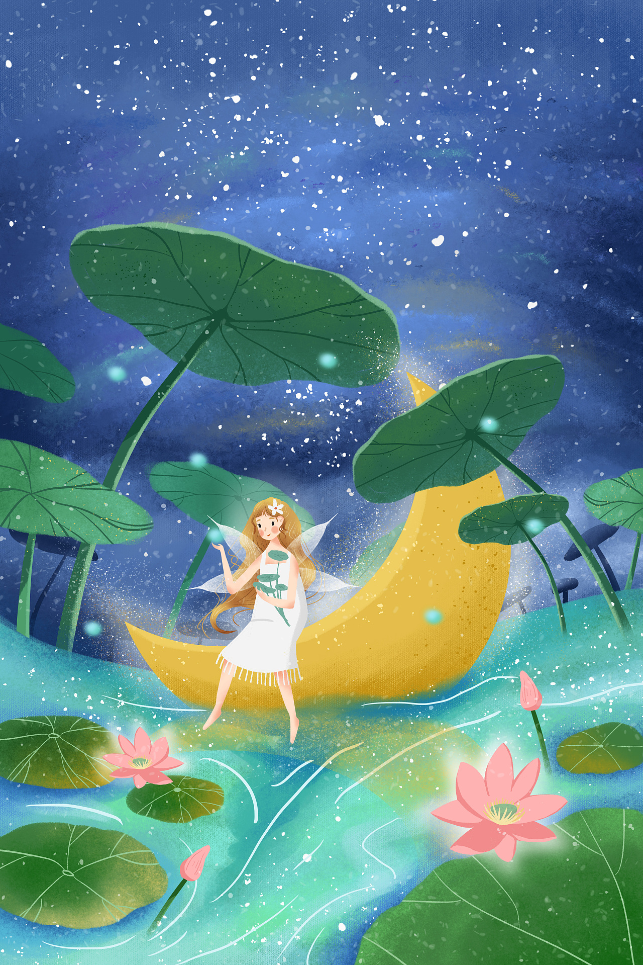 月亮船上的小精灵