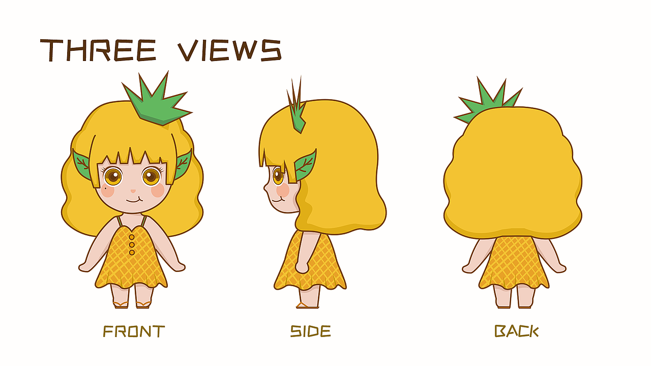 若来新文创——Fruit Girl（图ZMjIwNzM0MDQ4） - IP形象 - 站酷设计师麻花同学原创素材 - 站酷ZCOOL