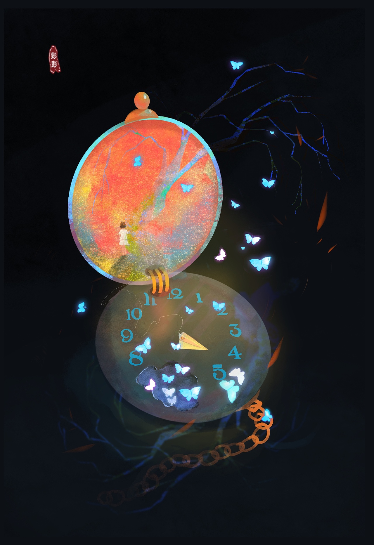 窥梦系列插画（图ZMzQzMDczNTg4） - 创作习作 - 站酷设计师叁野_彭彭原创素材 - 站酷ZCOOL