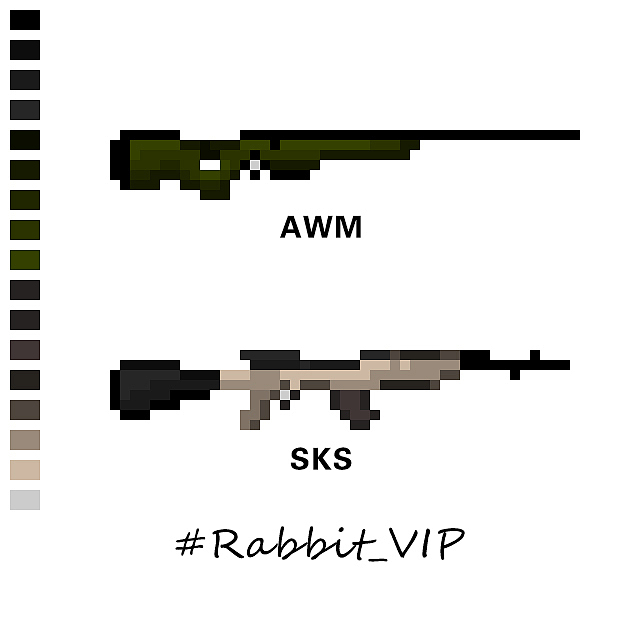 枪械像素化来一波~(25 ˙o˙)27