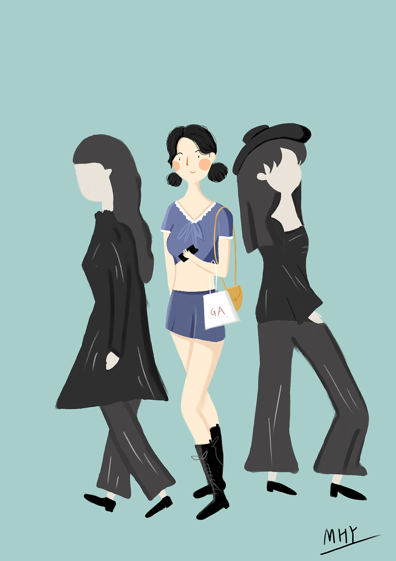 插画练习（图ZMjYwNDMyNDA4） - 商业插画 - 站酷设计师企鹅欧巴原创素材 - 站酷ZCOOL