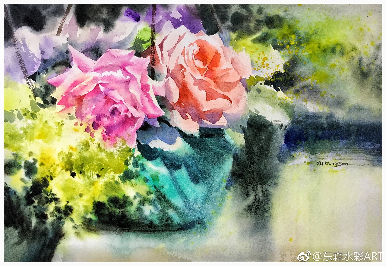花花草草，画了一段时间，终于出关了（图ZMTMwMzA1NDYw） - 绘画 - 站酷设计师东森水彩ART原创素材 - 站酷ZCOOL