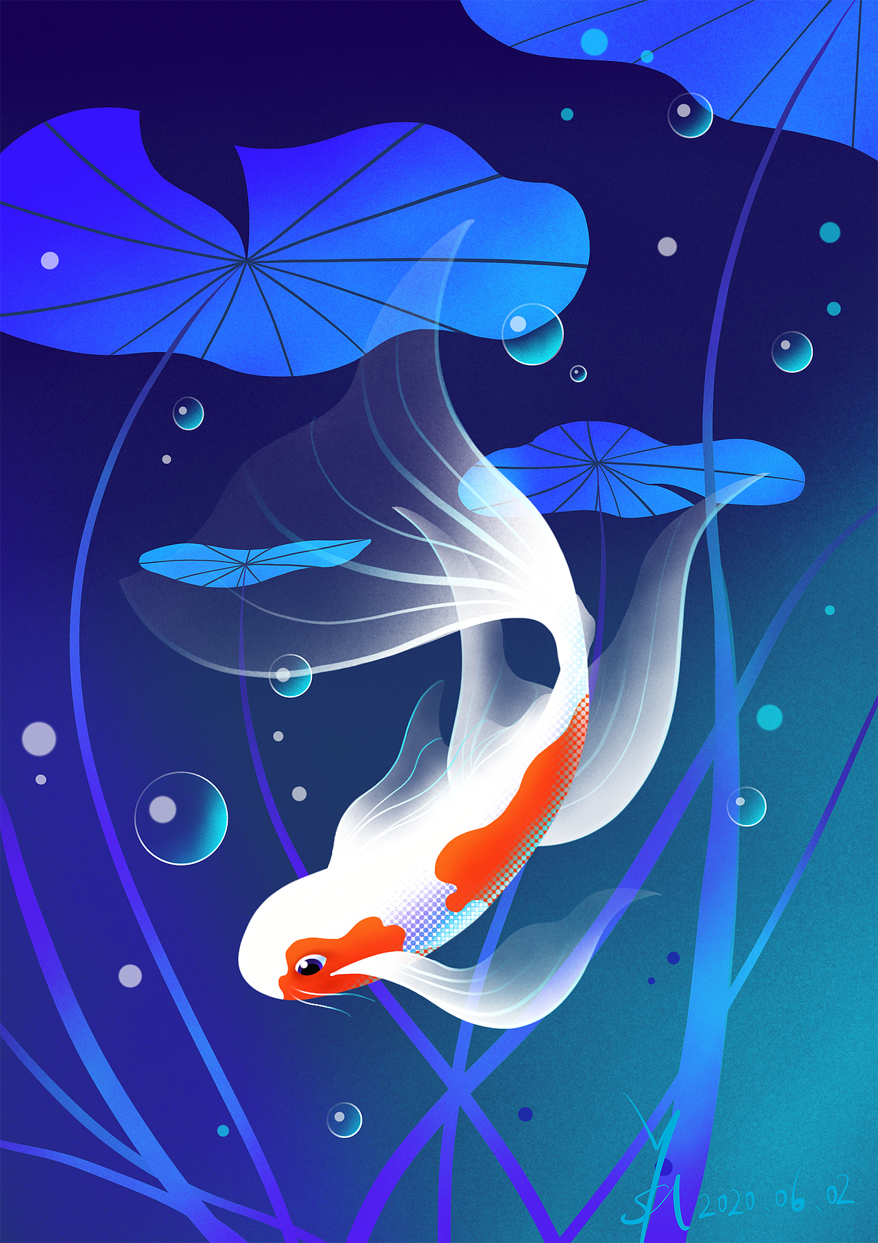 B站自学Procreate插画练习（图ZMjEwMjAyNTQ0） - 创作习作 - 站酷设计师初一司五原创素材 - 站酷ZCOOL