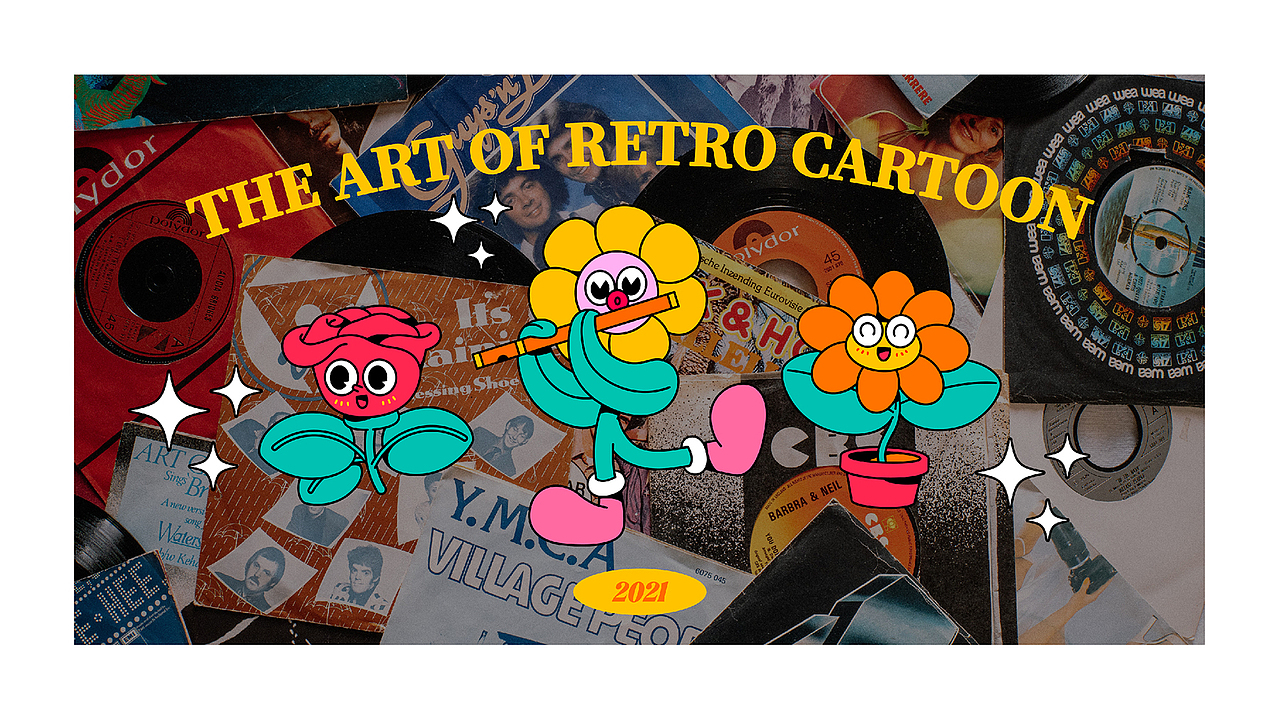 复古卡通插画系列（图ZMjY5MDE2MjI0） - 创作习作 - 站酷设计师奎恩KK原创素材 - 站酷ZCOOL