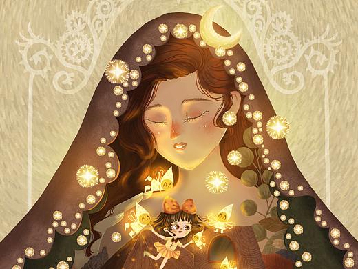 月亮婆婆与黑夜精灵